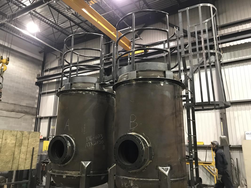 Platforms and access ladders