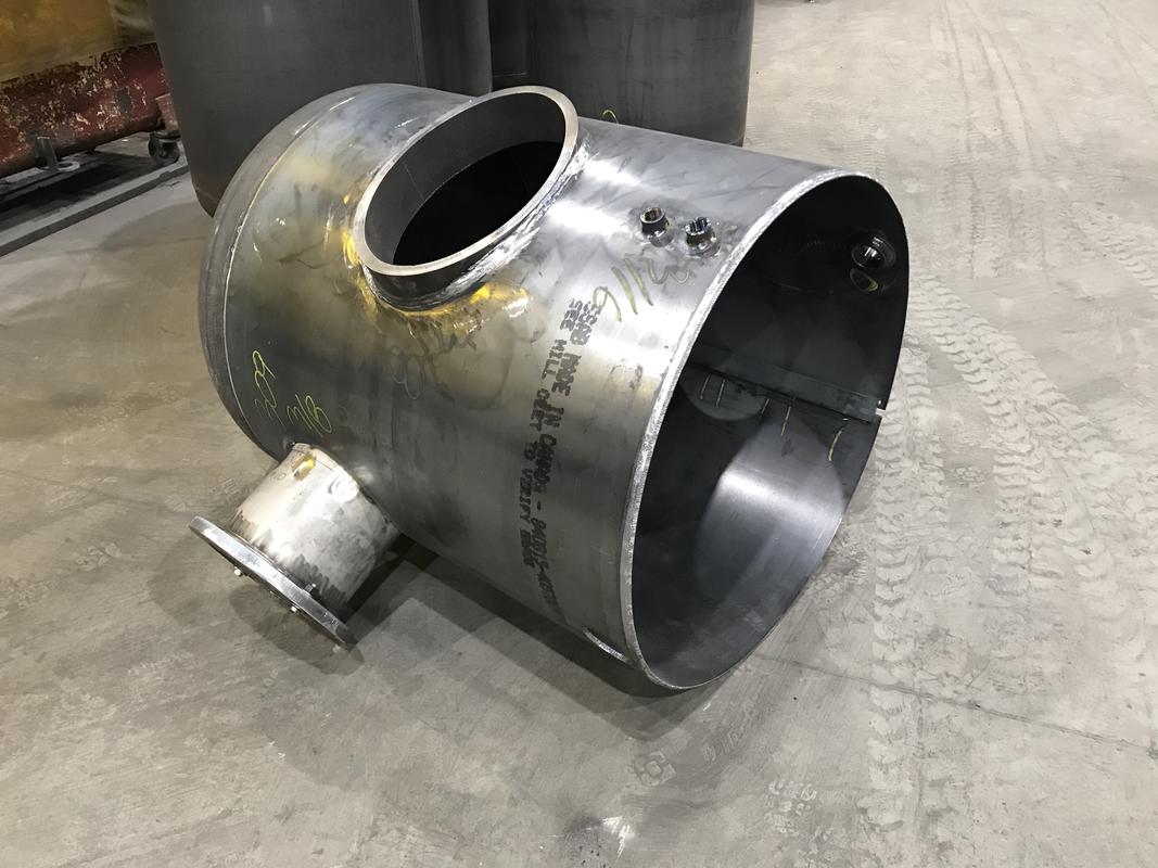 Blowdown under fabrication