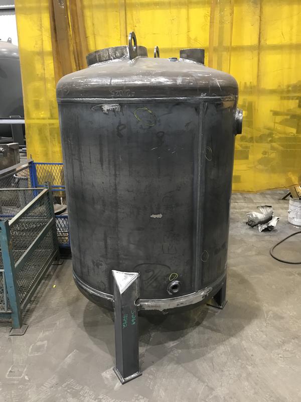 Blowdown tank before paint