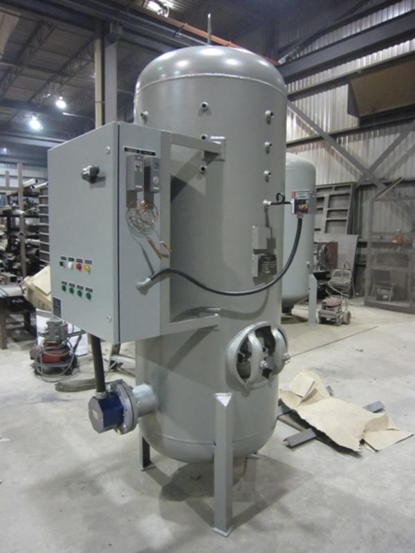 Vertical electric hot water tank